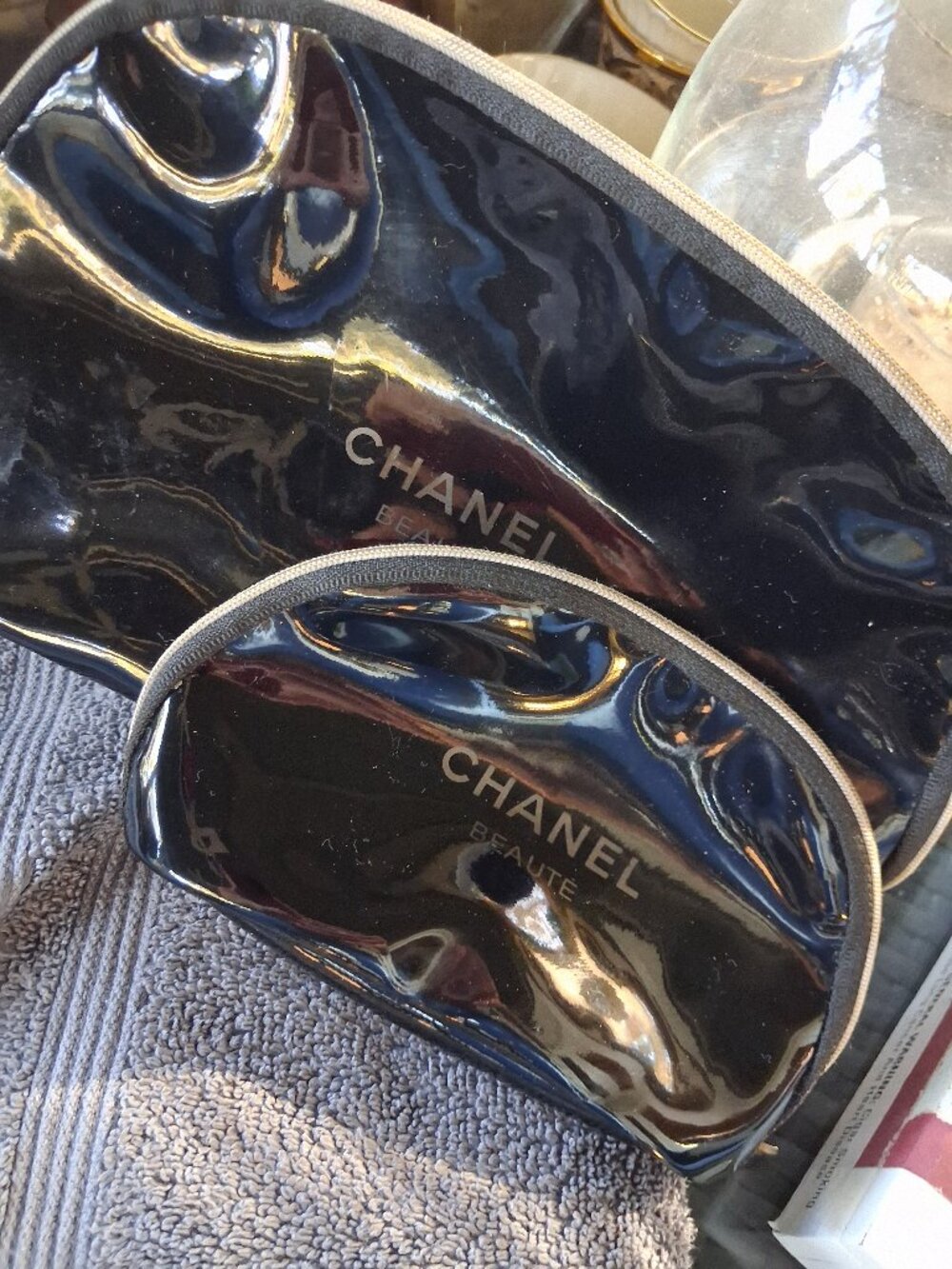 Chanel makeup bags